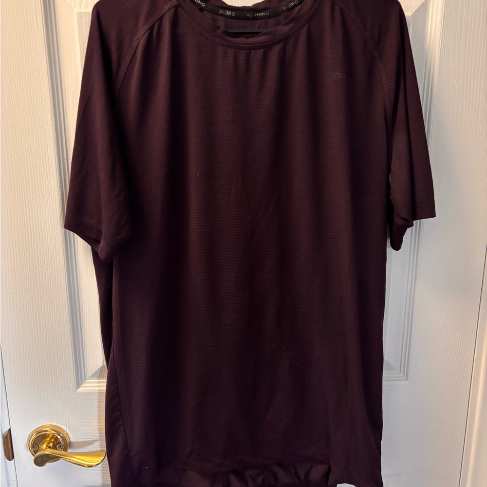 Purple Short Sleeve Tee with Relaxed Fit
